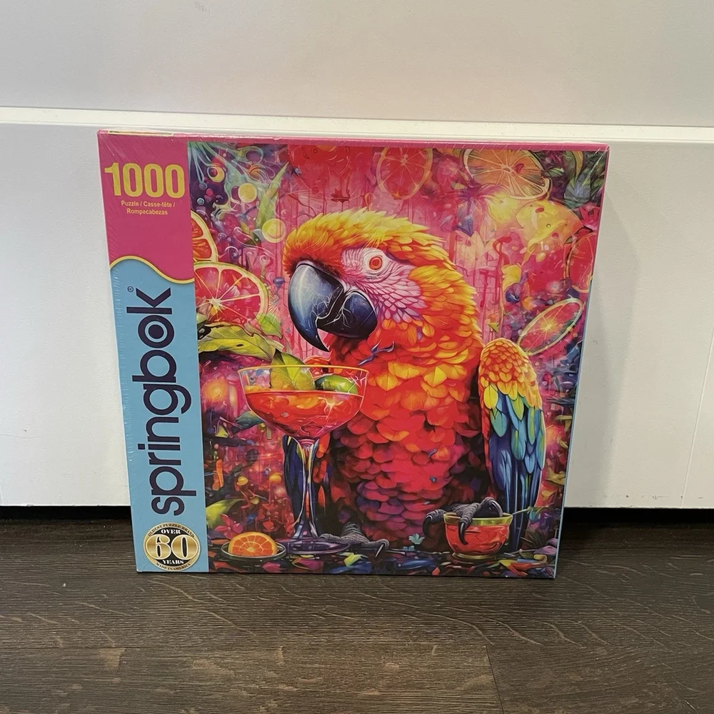 Springbok Paradise Parrot 1000 Piece Jigsaw Puzzle - Picture 1 of 4